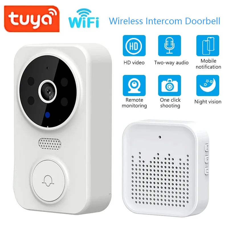 Smart Doorbell Wired - Interphone visuel sans fil WiFi, sonnette