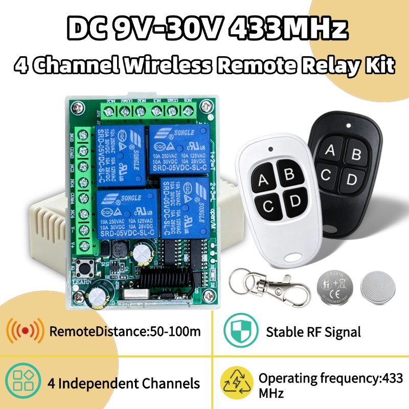 433Mhz Receiver Module - Télécommande sans fil universelle 433 MHz,