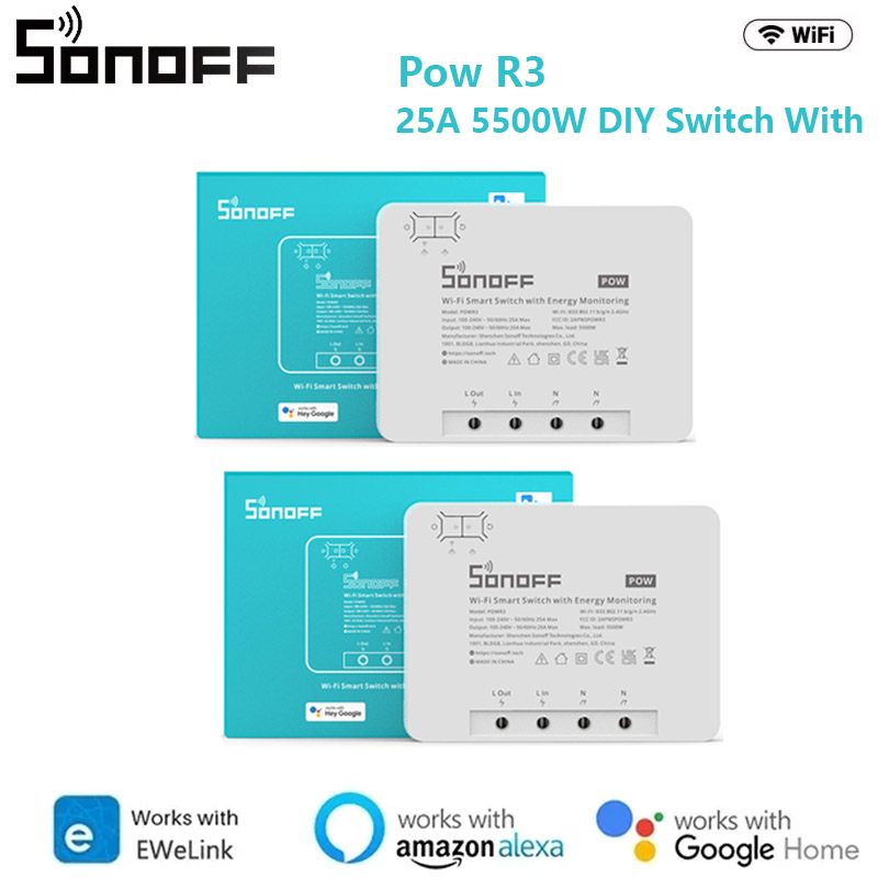 Sonoff Basic Switch - SONOFF POW POWR3/Powr316/POWR316D 16A commutateur de