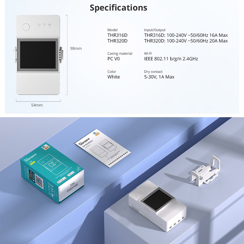 Sonoff Basic Switch - Interrupteur intelligent WiFi SONOFF POW Elite,