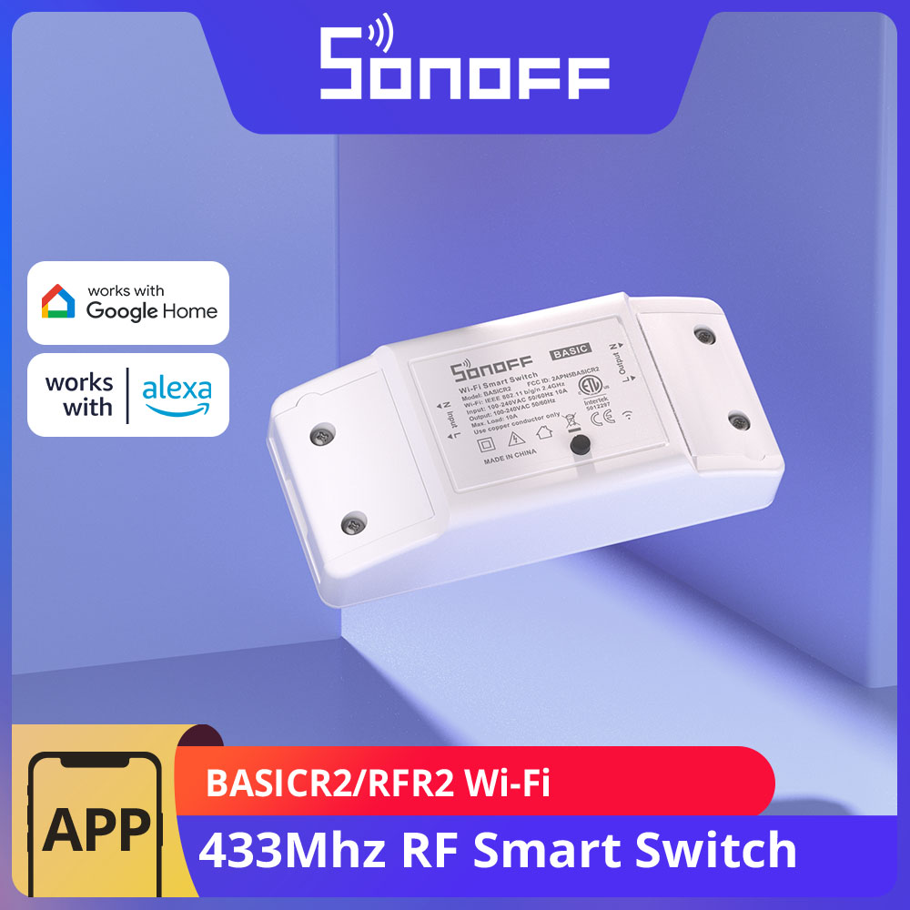 Sonoff Basic Switch - SONOFF-Joli intelligent BASICInter RFR2 Wi-Fi 433MHz,