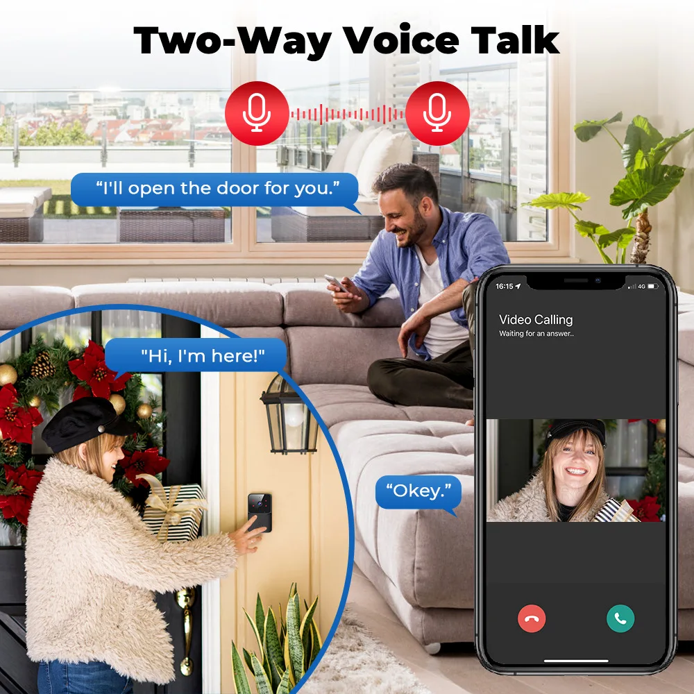 Sonnette vidéo Wi-Fi 2026 1080 - Smart Doorbell Wired avis et prix