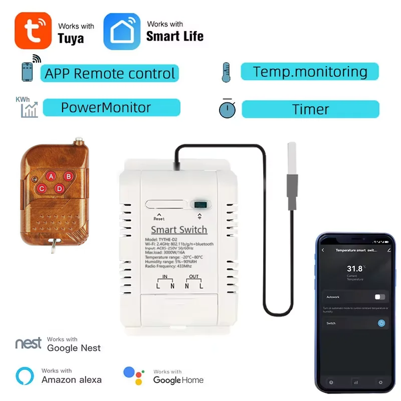 Tuya Wifi 16A/20A interrupteur - Sonoff Basic Switch avis et prix