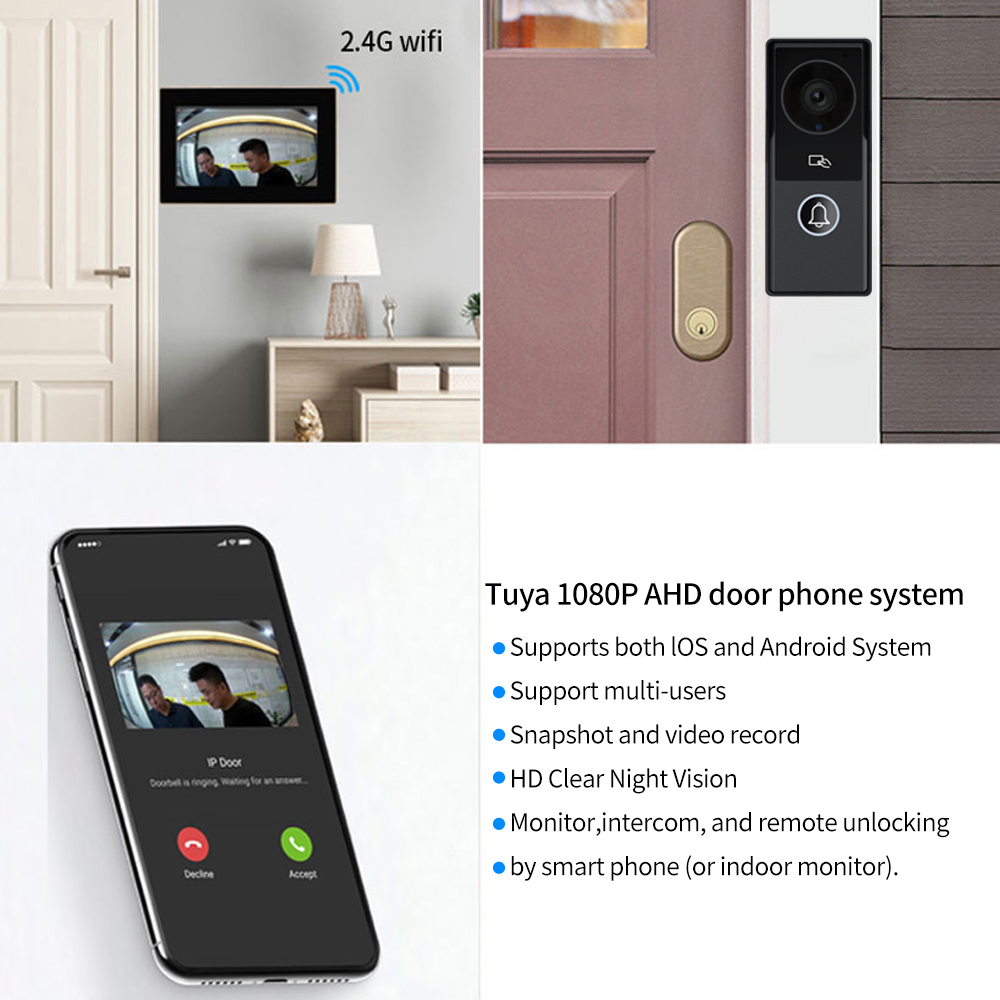 Interphone vidéo pour appartem - Smart Doorbell Wired avis et prix