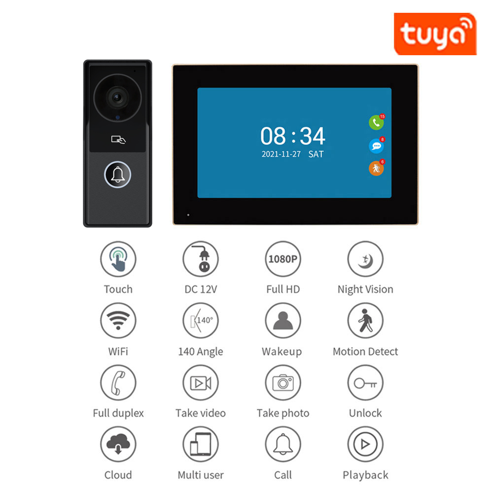 Interphone vidéo pour appartem - Smart Doorbell Wired avis et prix