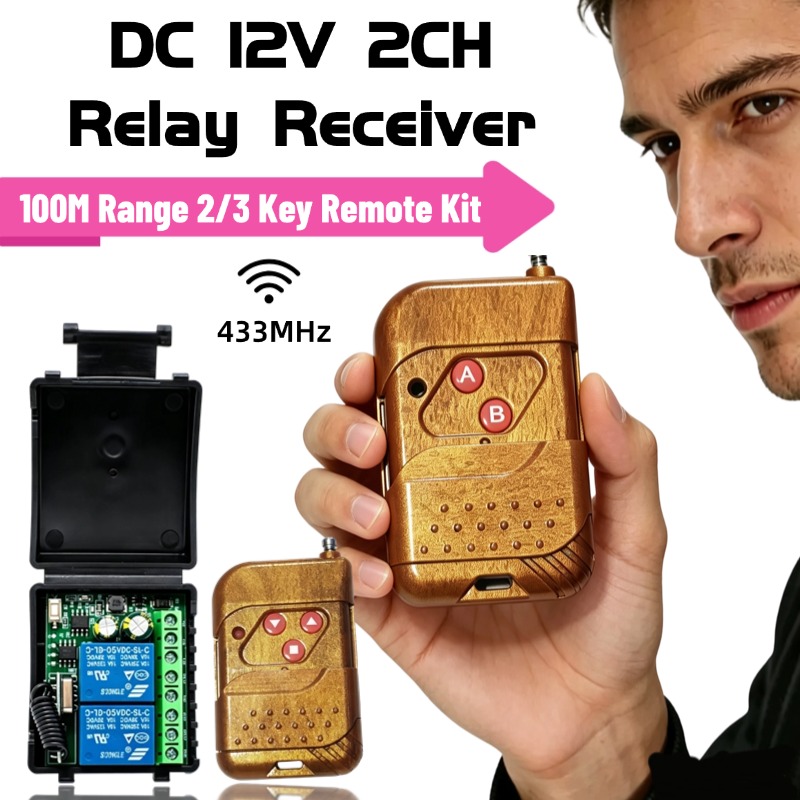 Module de relais 2 canaux 433, - 433Mhz Receiver Module avis et prix